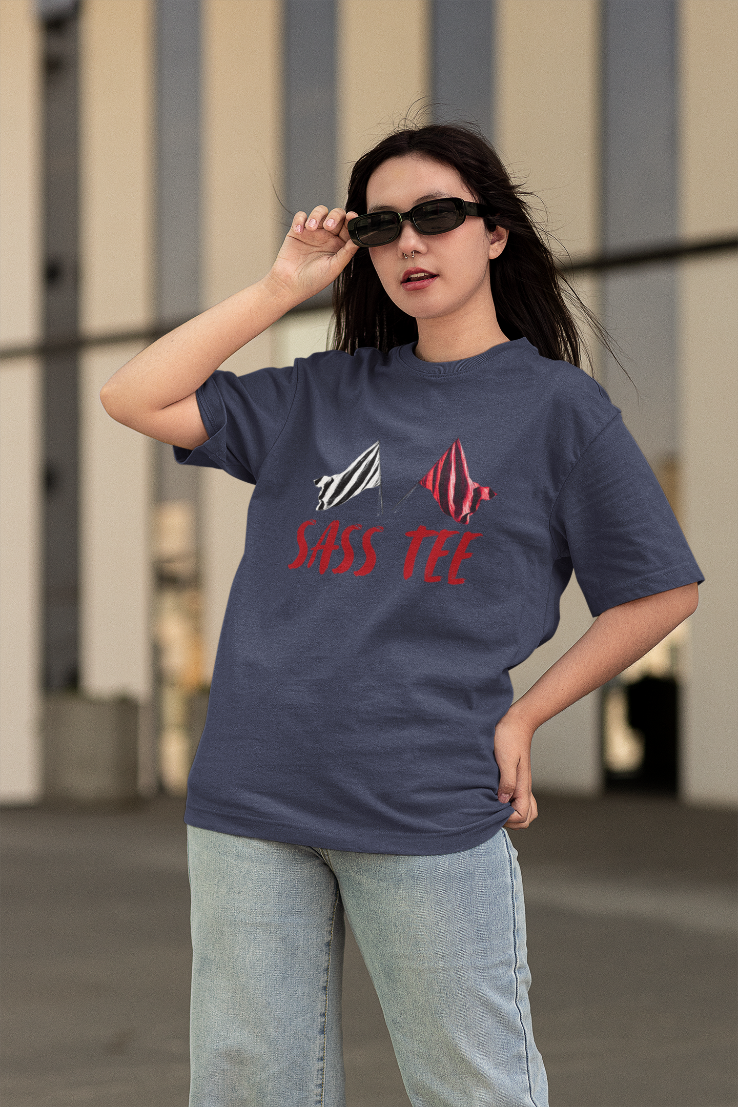 RED FLAG Terry Oversized Unisex T-Shirt