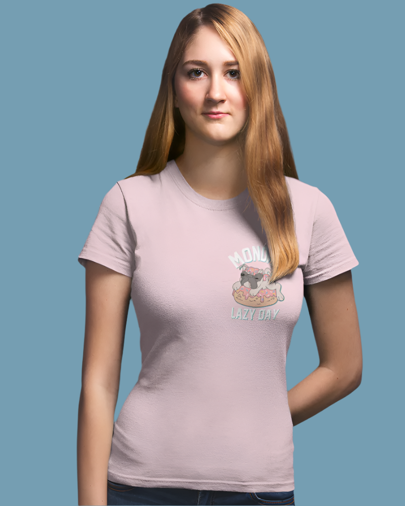 MONDAY Lazy day Women regular fit tshirt