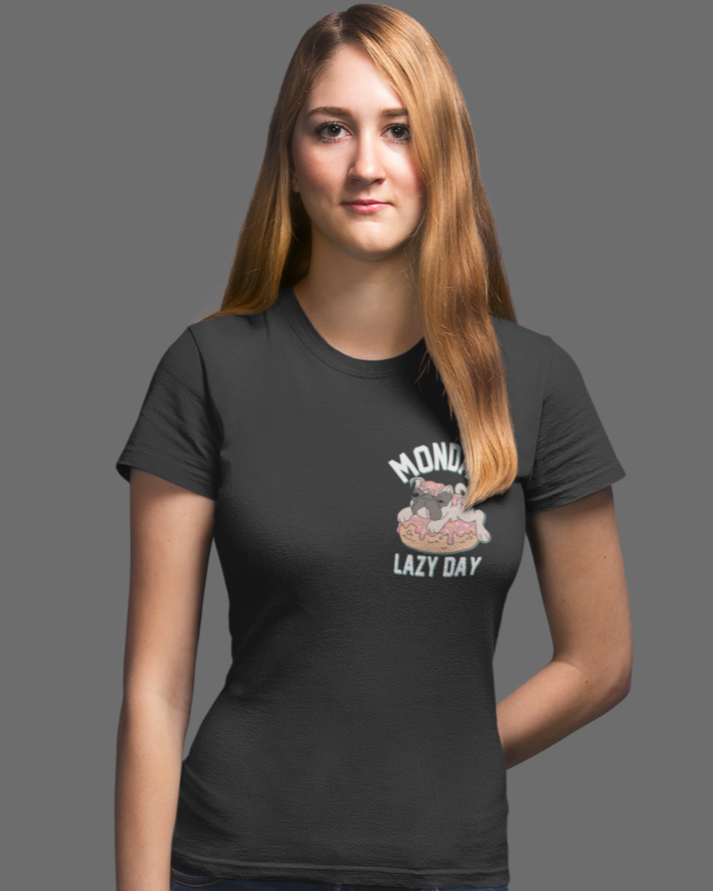 MONDAY Lazy day Women regular fit tshirt