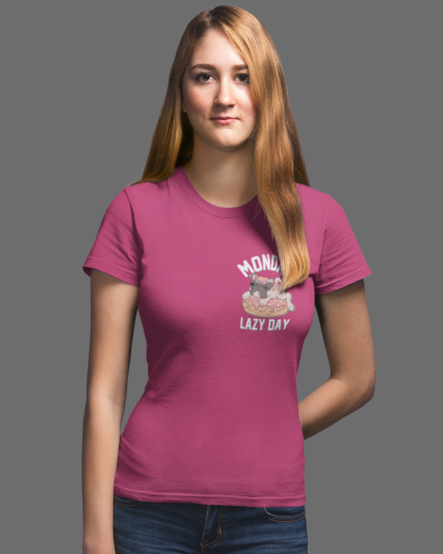 MONDAY Lazy day Women regular fit tshirt