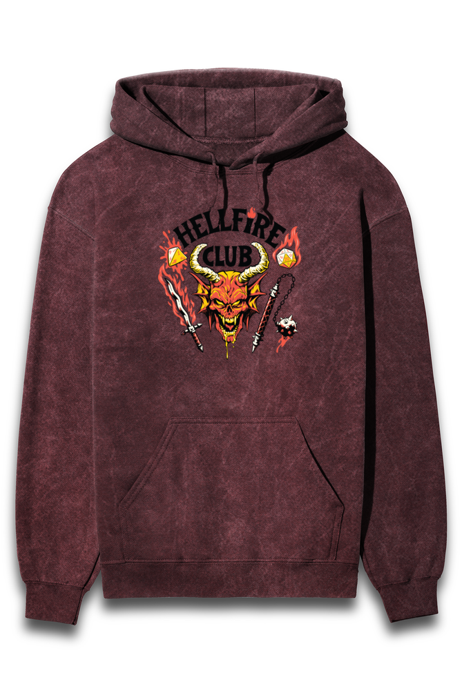 ACID WASH UNISEX HOODED SWEATSHIRTS