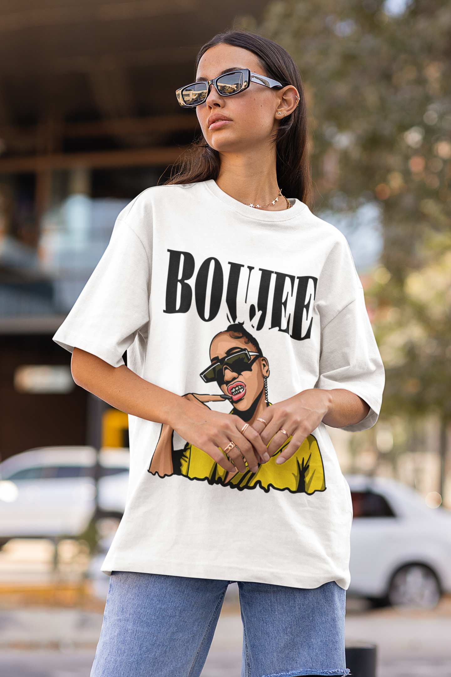 Women French Terry Oversized T-Shirt