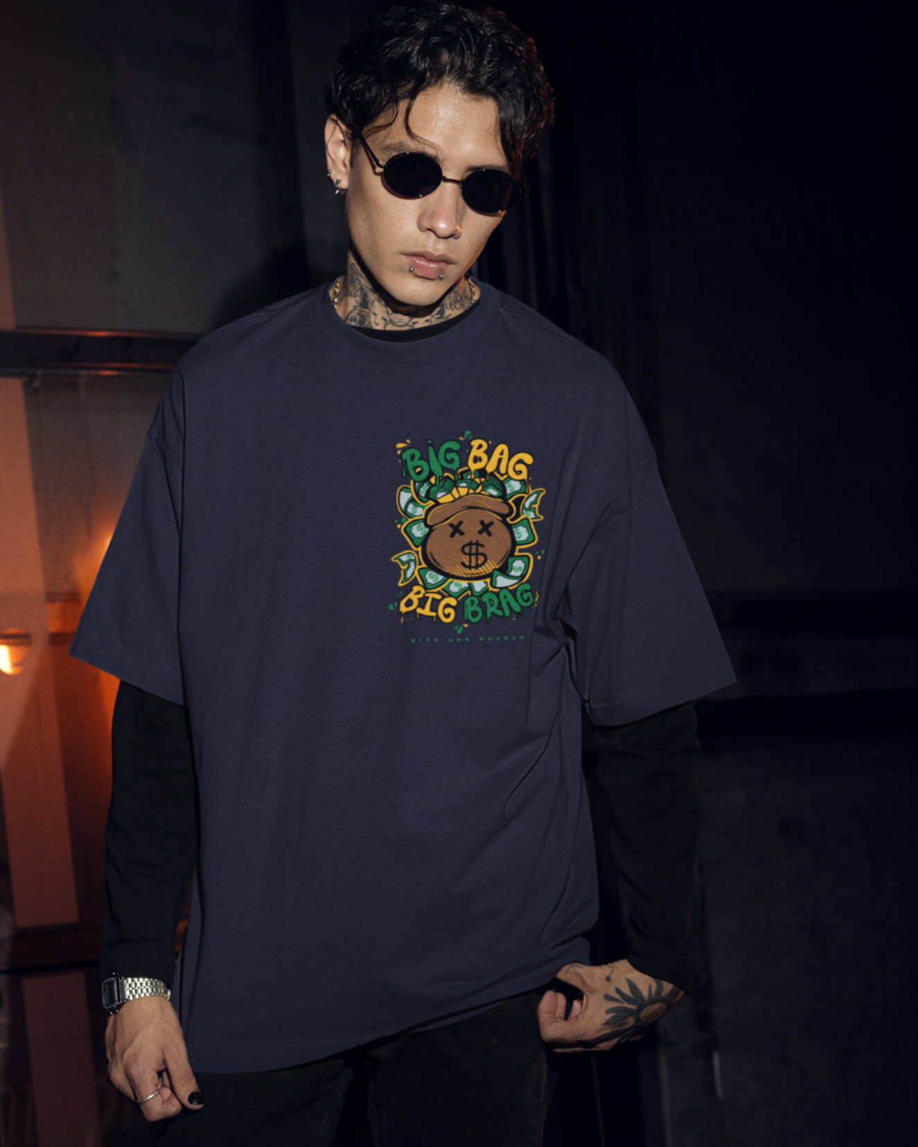 MEN FRENCH TERRY OVERSIZED T-SHIRT