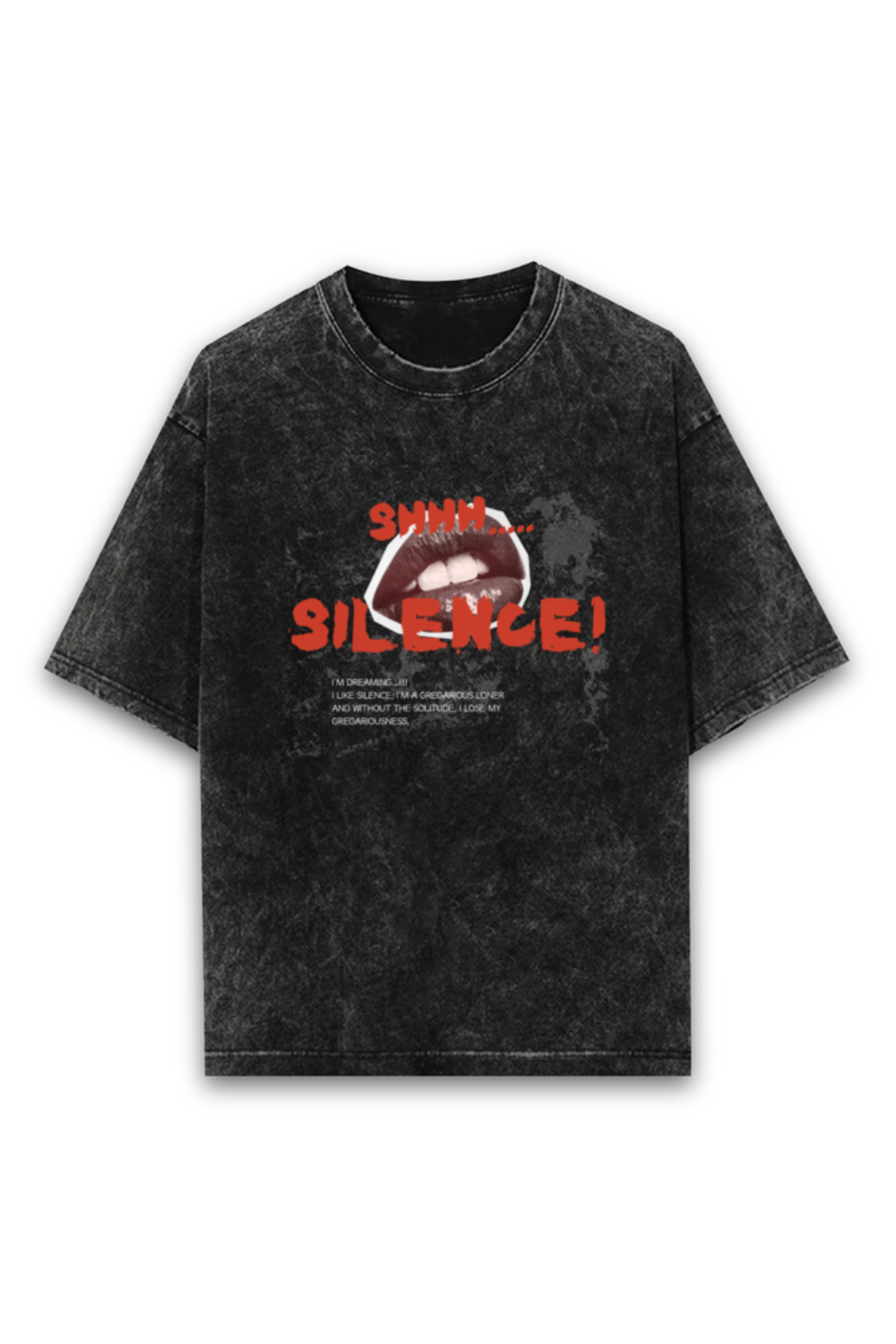 ACID-WASH UNISEX OVERSIZED T-SHIRT