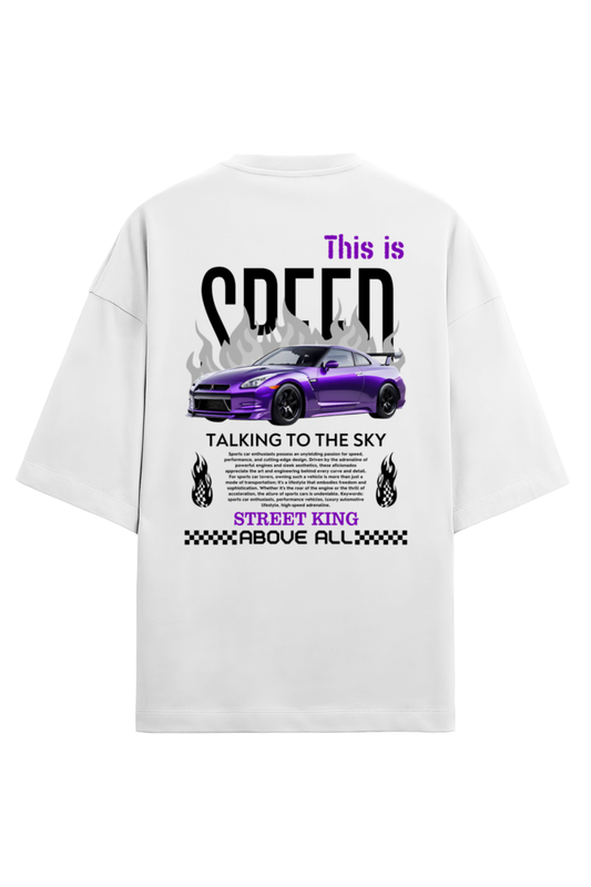 SPEED  French Terry Oversized Unisex T-Shirt