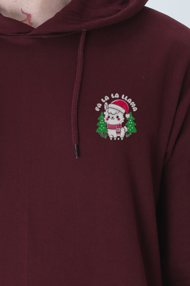 LA llama embroidered Hoodie
