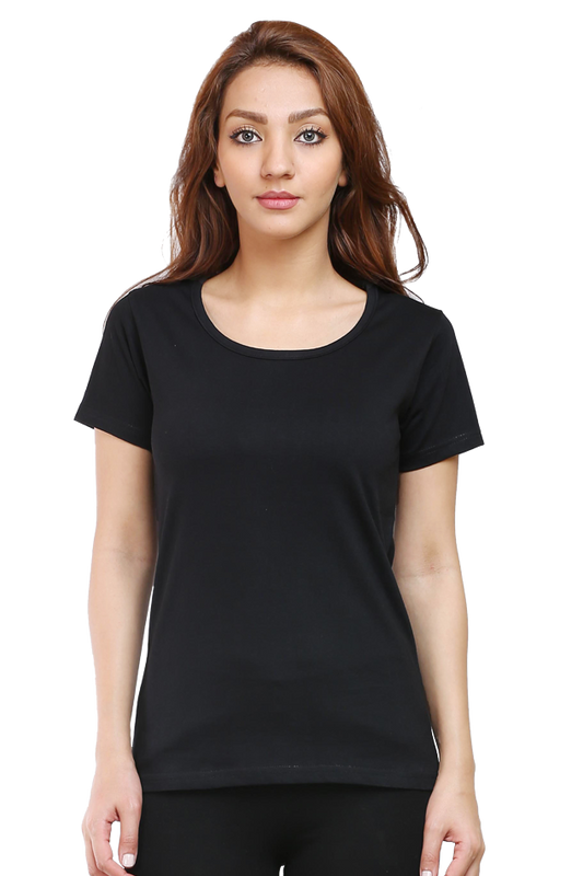 SOLID Women Regular fit Tshirt