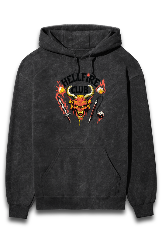 HELLFIRE Acid-wash Unisex Hoodie