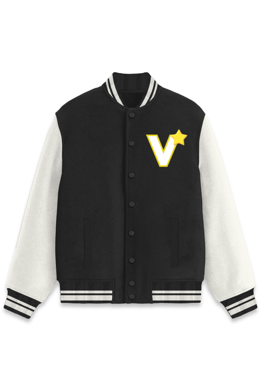 V Black VARSITY JACKET