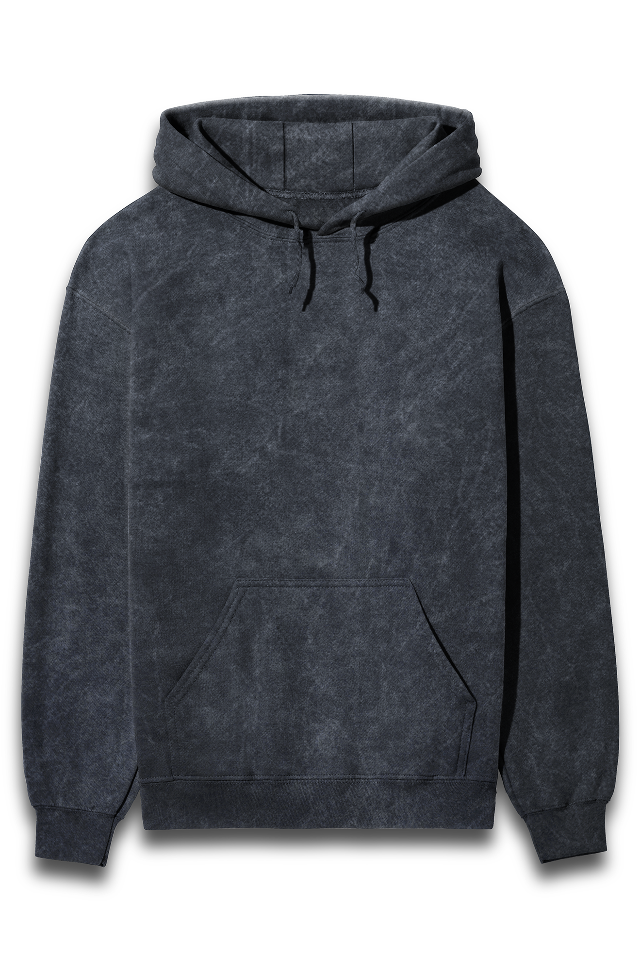 SOLID Acid wash Unisex Hooded Sweatshirt