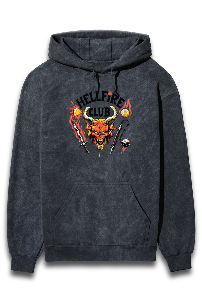 HELLFIRE Acid-wash Unisex Hoodie