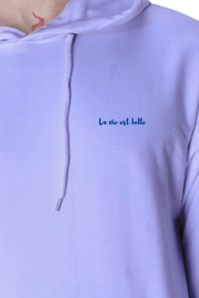 La vie est belle embroidered Unisex Hooded Sweatshirt