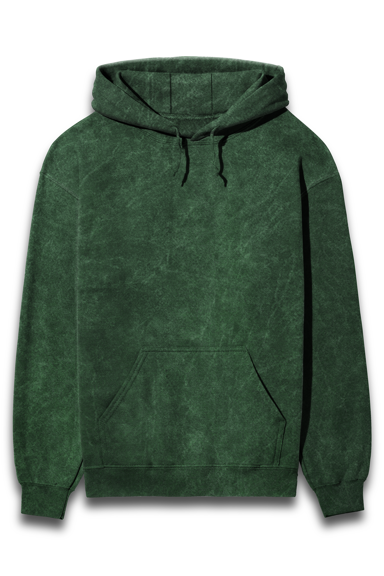 SOLID Acid wash Unisex Hooded Sweatshirt