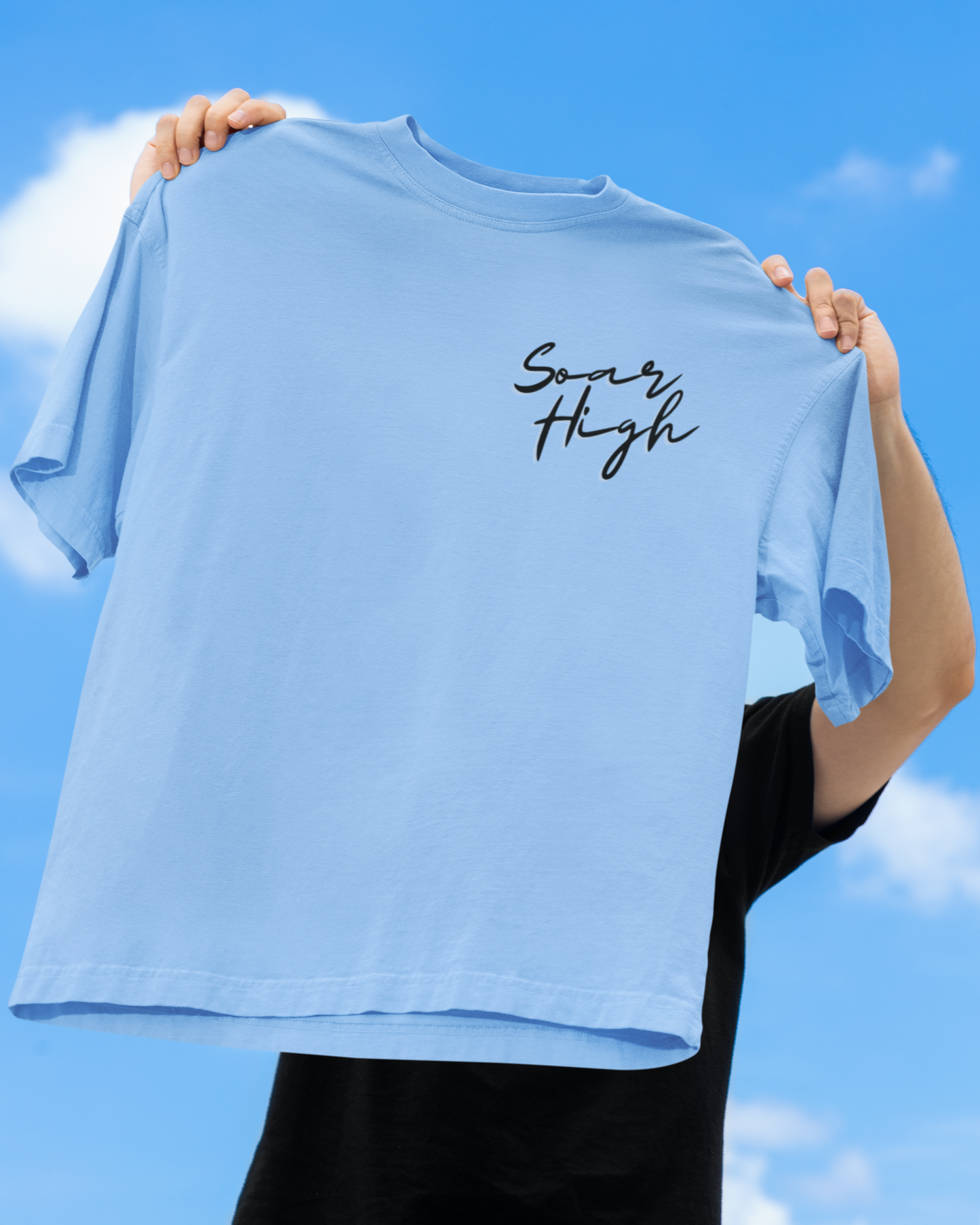 Soar High puff print Oversized T-Shirt
