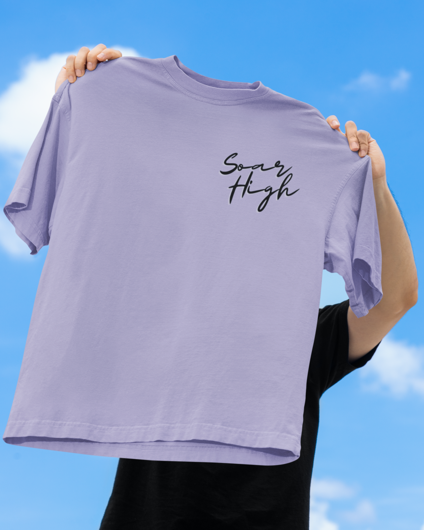 Soar High puff print Oversized T-Shirt