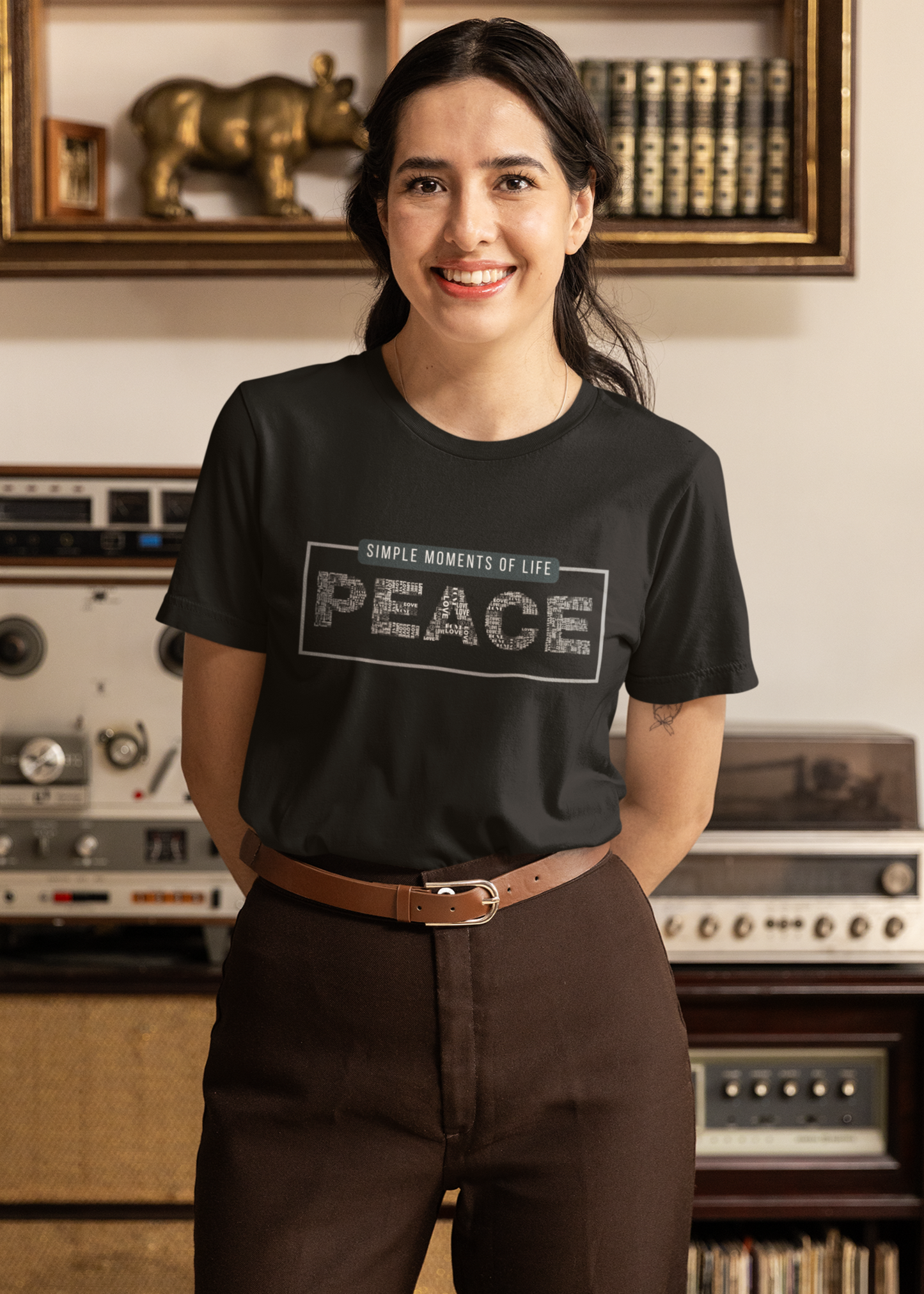 PEACE & LOVE Unisex Supima TShirt