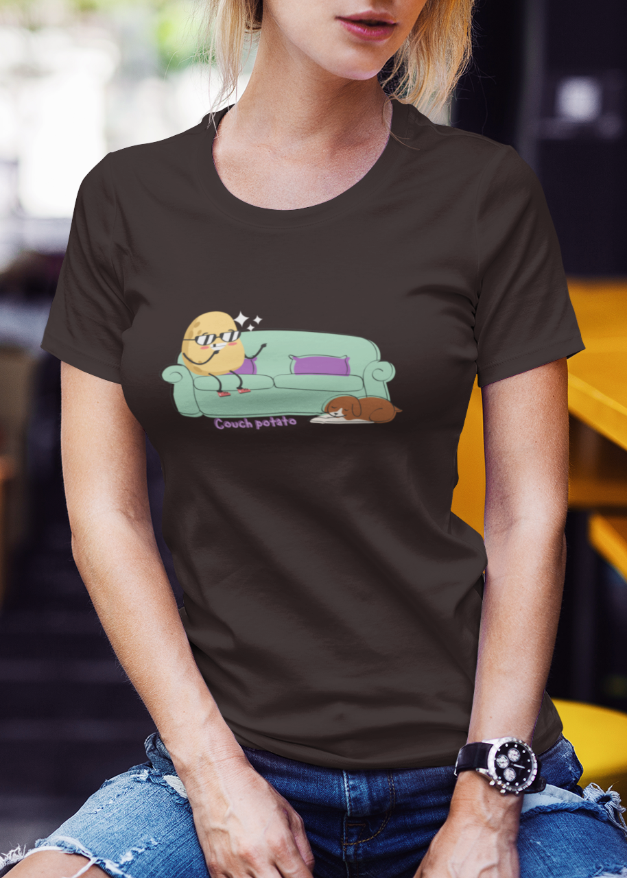 COUCH POTATO Women regular T-Shirt