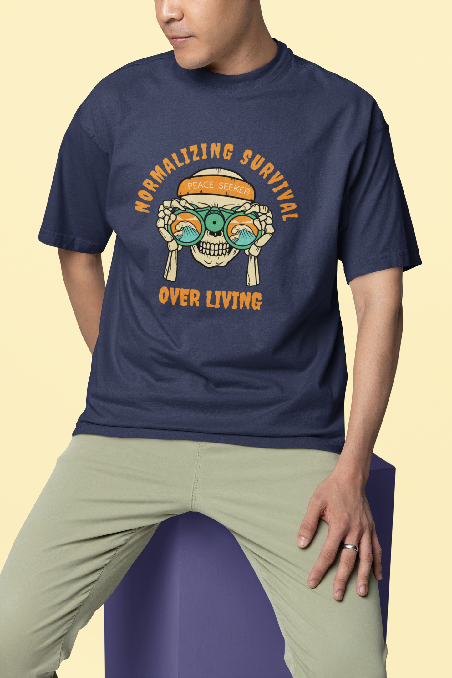Normalizing Survival Oversized Unisex Classic T-Shirt