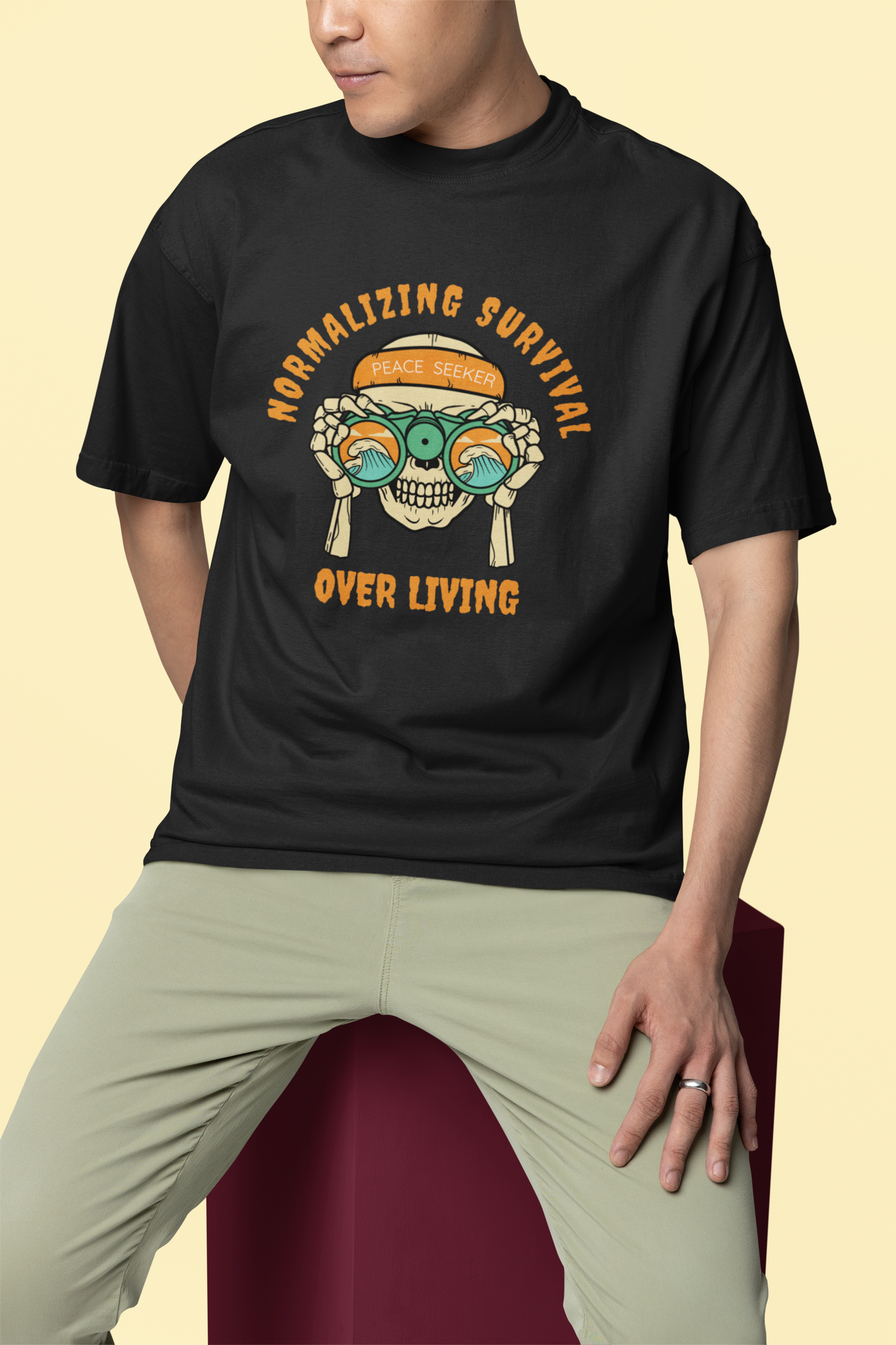 Normalizing Survival Oversized Unisex Classic T-Shirt