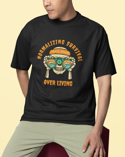 Normalizing Survival Oversized Unisex Classic T-Shirt
