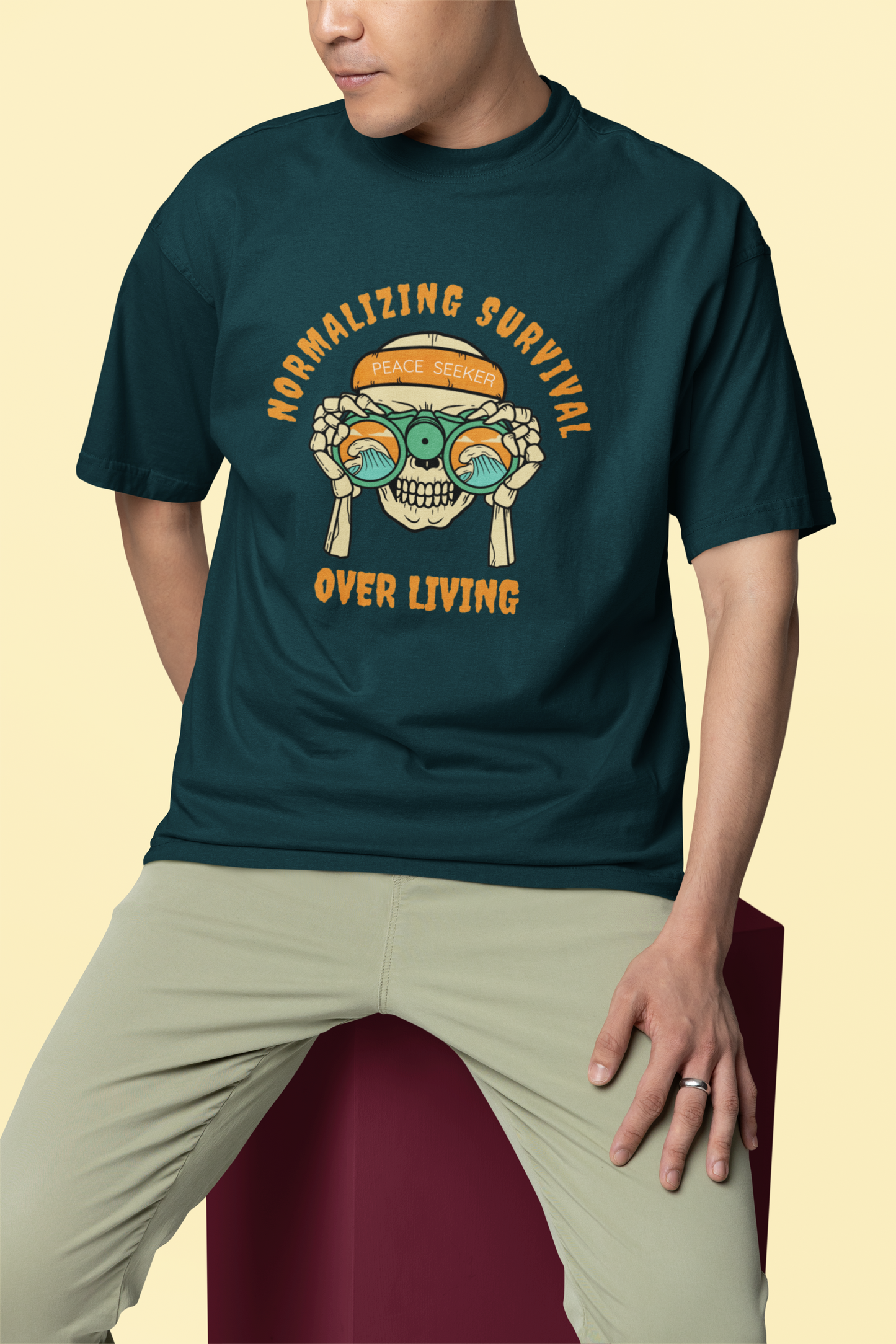 Normalizing Survival Oversized Unisex Classic T-Shirt