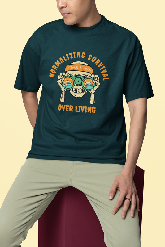 Normalizing Survival Oversized Unisex Classic T-Shirt