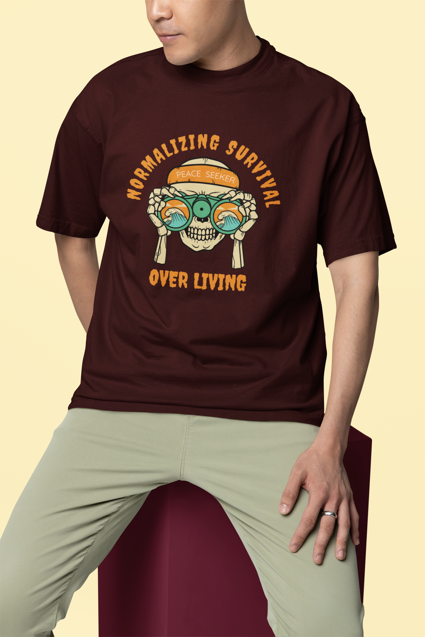 Normalizing Survival Oversized Unisex Classic T-Shirt
