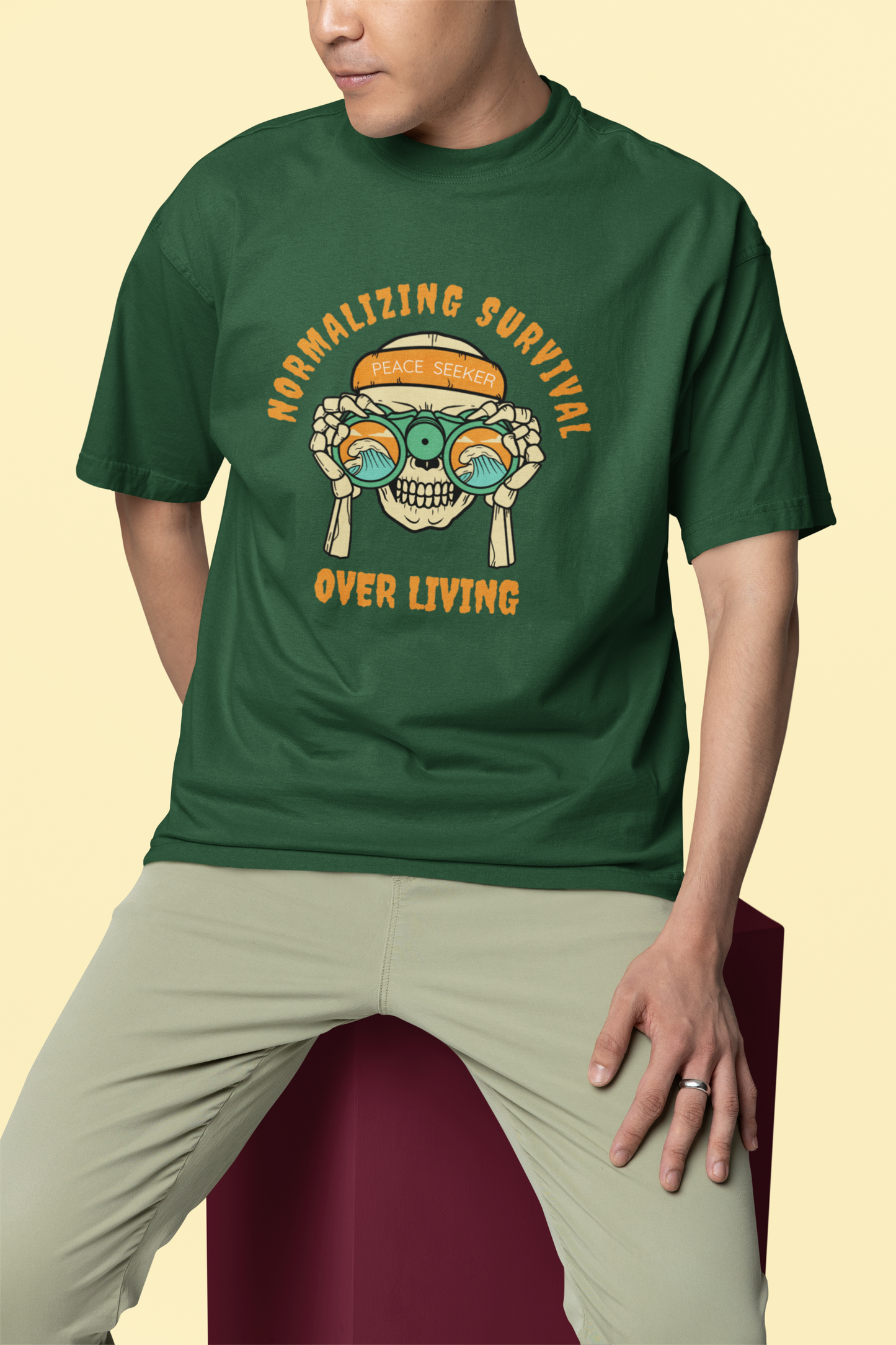 Normalizing Survival Oversized Unisex Classic T-Shirt