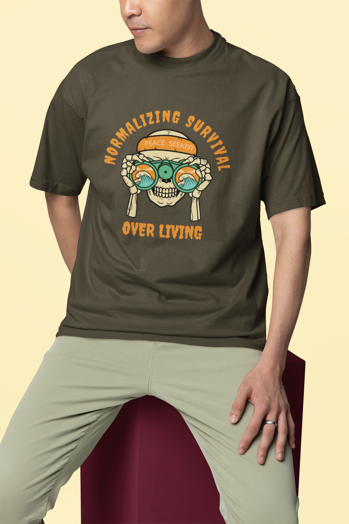 Normalizing Survival Oversized Unisex Classic T-Shirt