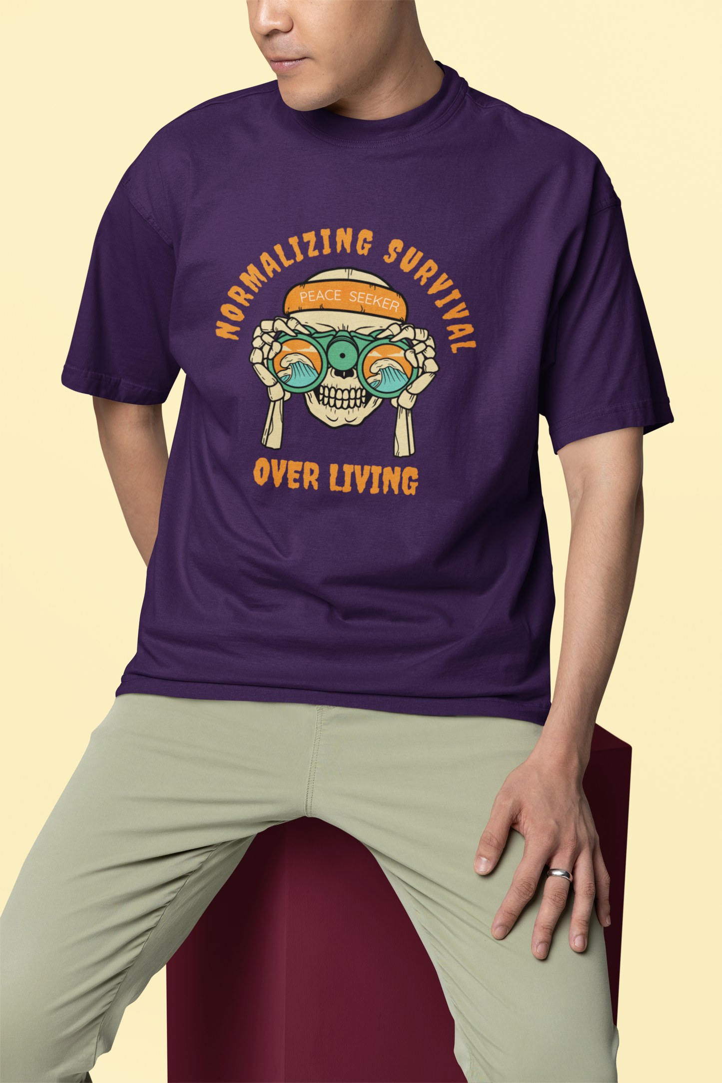 Normalizing Survival Oversized Unisex Classic T-Shirt