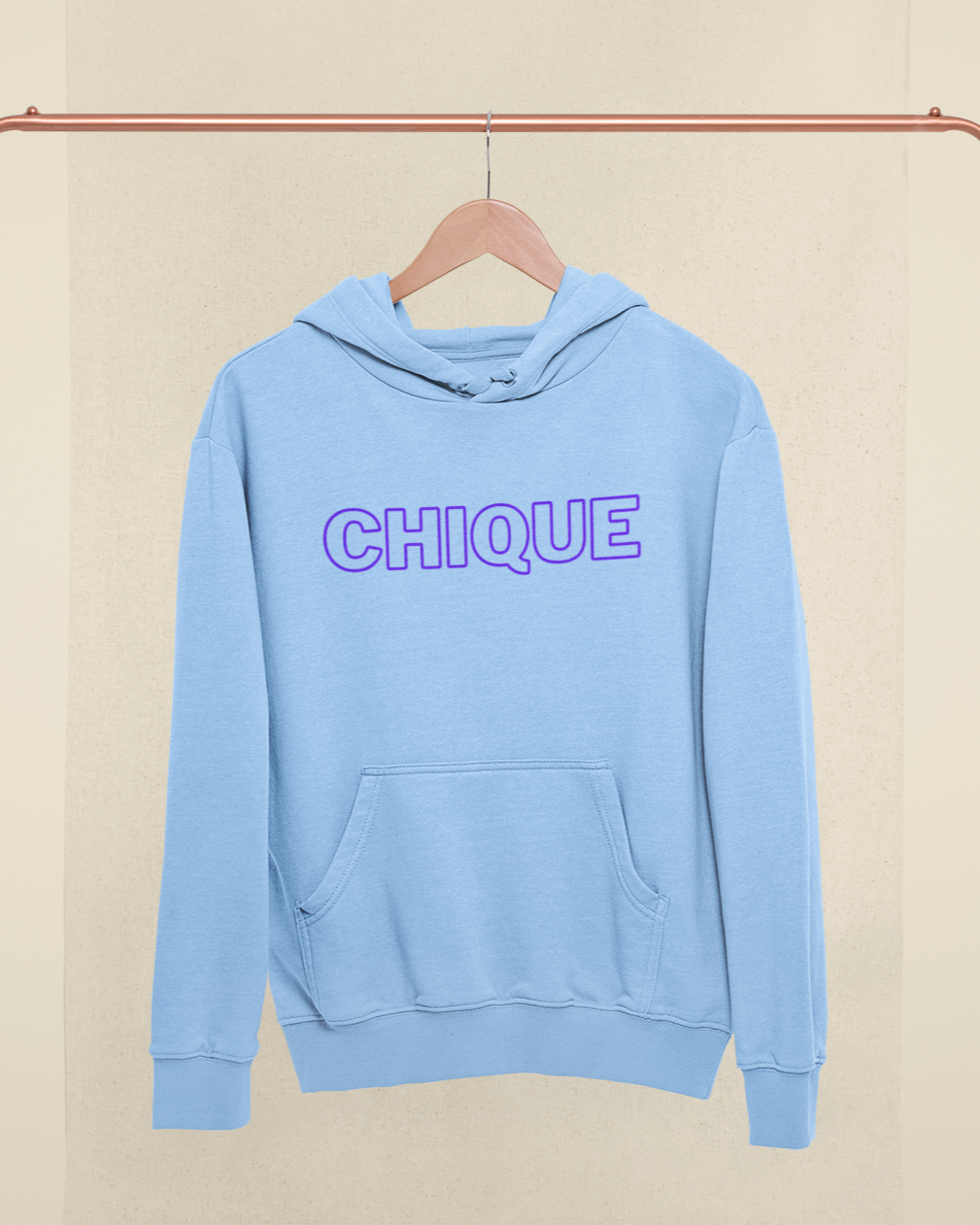 CHIQUE Unisex Hooded Sweatshirt