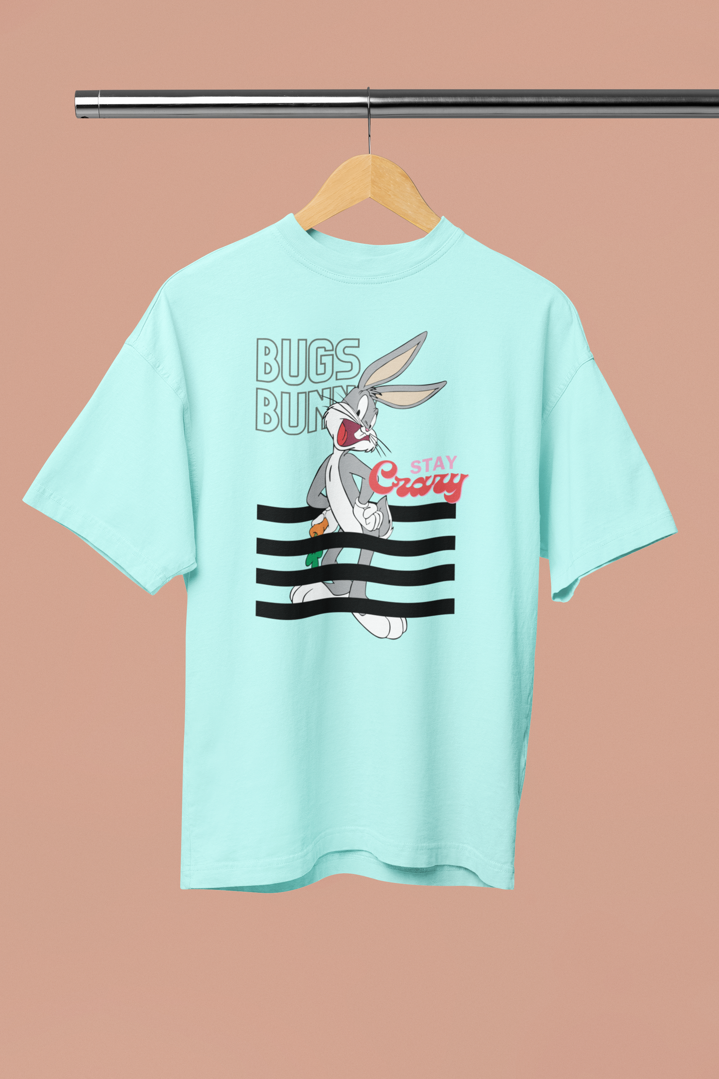 STAY CRAZY Oversized Unisex Classic T-Shirt