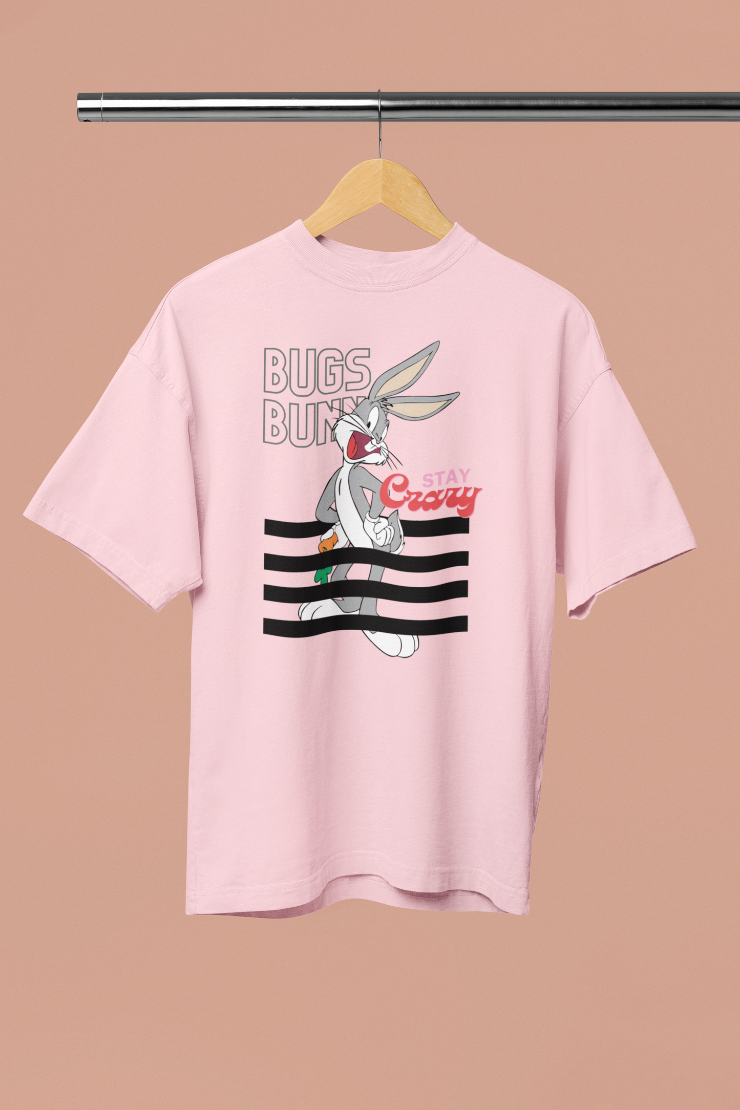 STAY CRAZY Oversized Unisex Classic T-Shirt