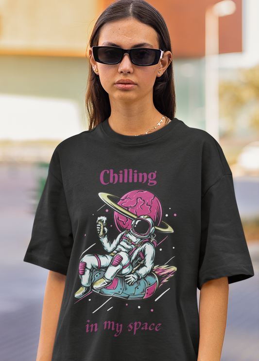 Chilling in space Oversized Unisex Classic T-Shirt